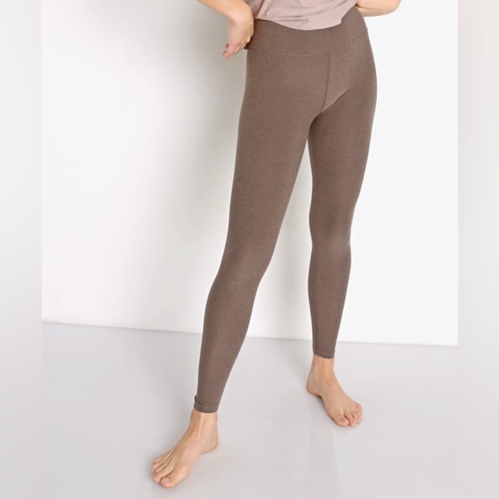 Beyond Yoga Caught in the Midi Leggings Cocoa Brown XS